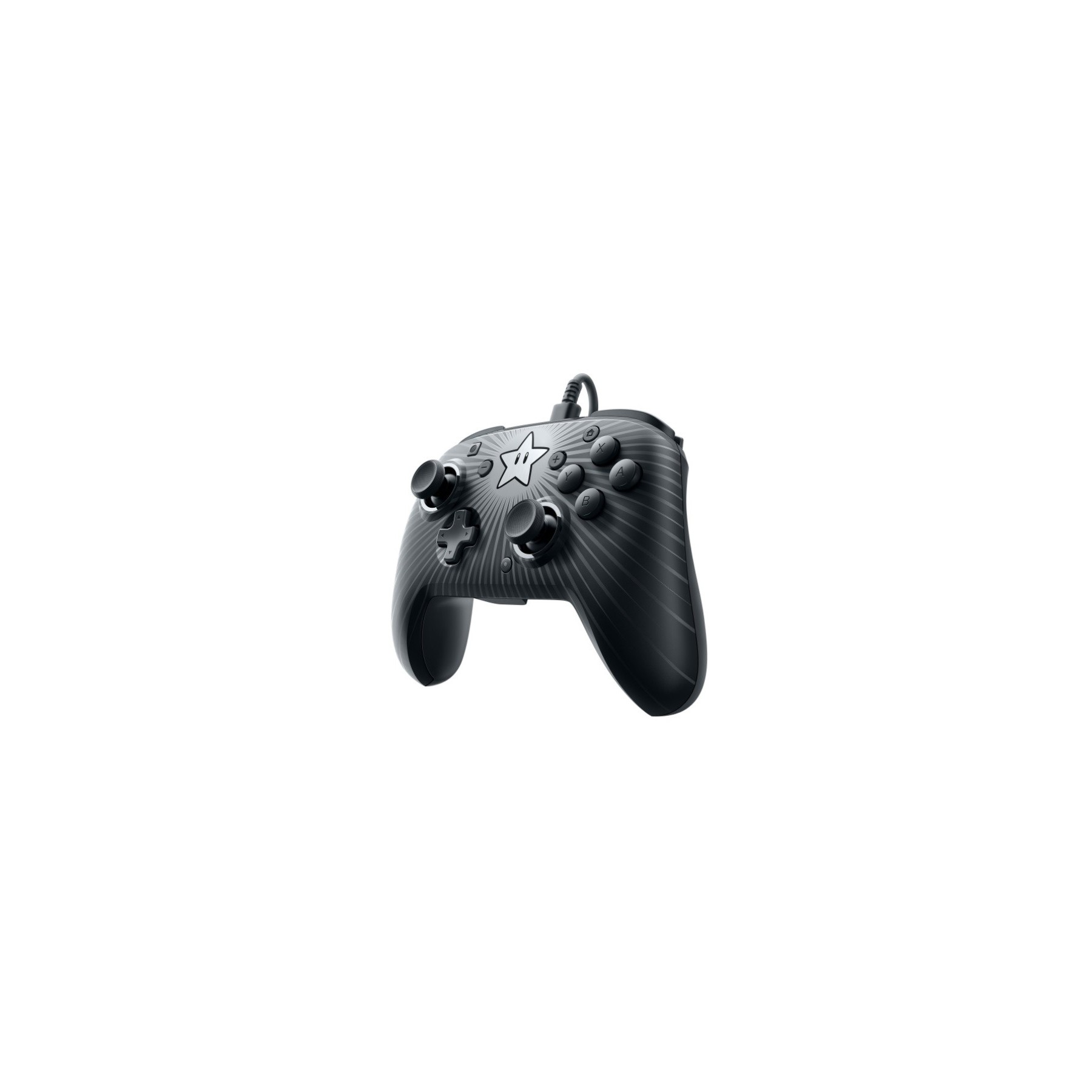 PDP FACEOFF WIRED PRO CONTROLLER SUPER MARIO NEGRO ESTRELLA (OFICIAL)