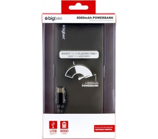 BIGBEN BATERIA DE RECARGA DE ALTA CAPACIDAD PARA SWITCH (8000MAh)