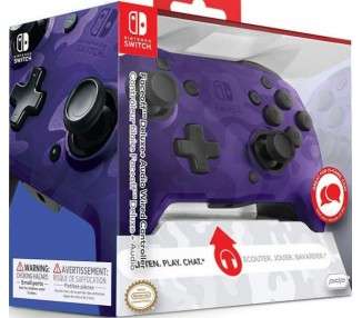 PDP FACEOFF DELUXE + AUDIO WIRED CONTROLLER PURPURA