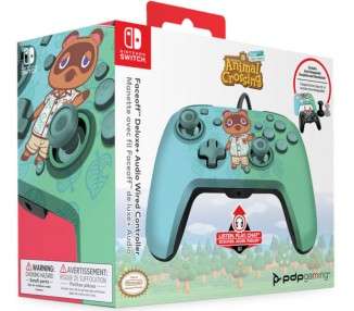 PDP FACEOFF WIRED CONTROLLER+AUDIO WIRED CONTROL ANIMAL CROSSING NEW HORIZON TOM NOOK