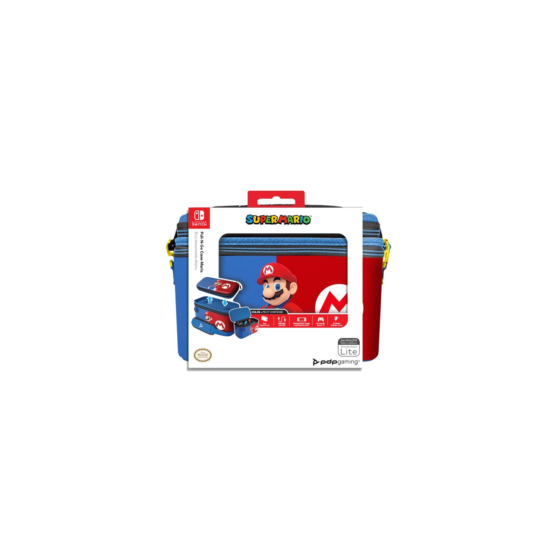 PDP PULL-N-GO CASE SUPER MARIO (MARIO AZUL Y ROJO) (LITE)