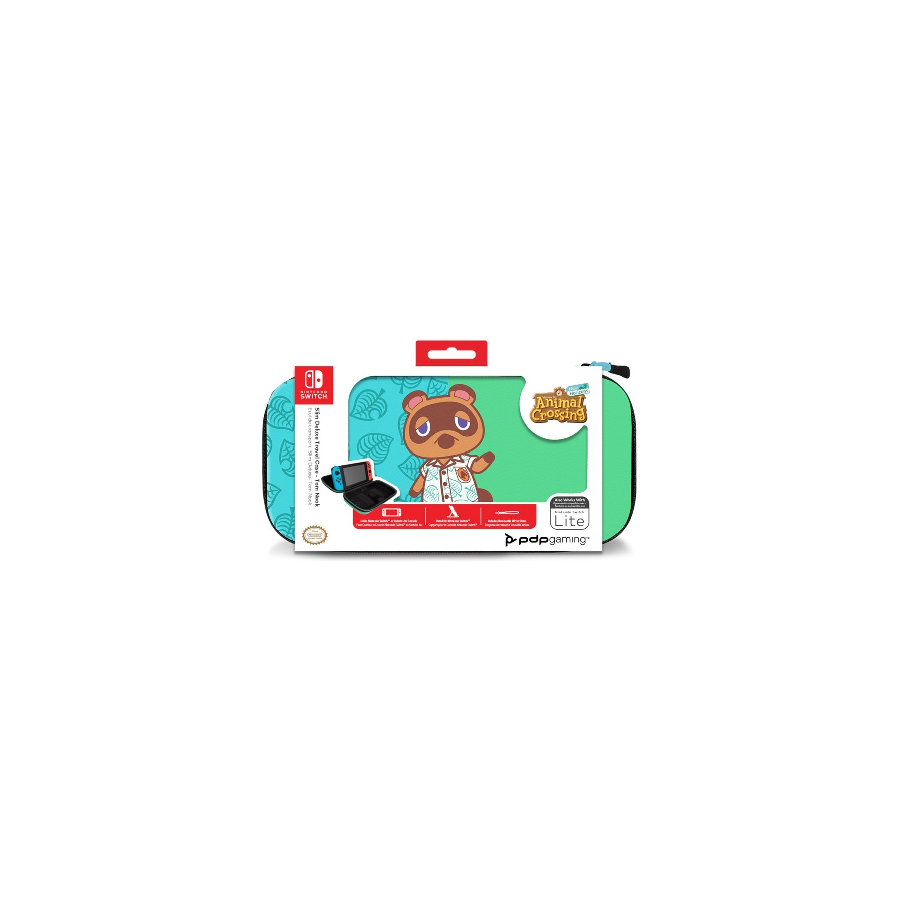 PDP SLIM DELUXE TRAVEL CASE ANIMAL CROSSING NEW HORIZON TOM NOOK (LITE)