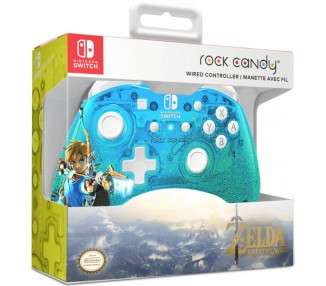 PDP ROCK CANDY WIRED CONTROLLER ZELDA BREATH OF THE WILD BLUE (AZUL)