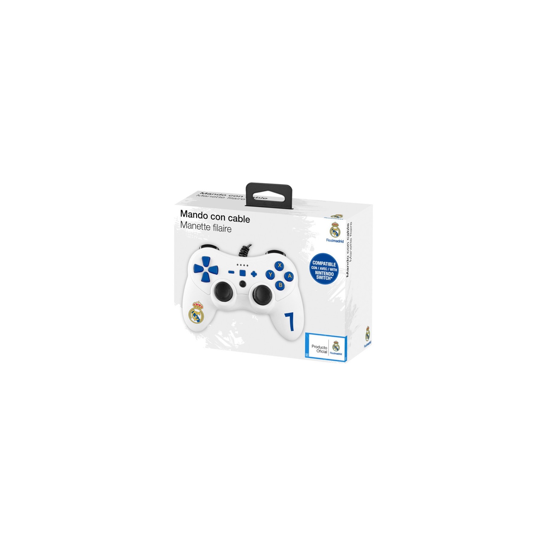 WIRED CONTROLLER WHITE N°7 ED. REAL MADRID