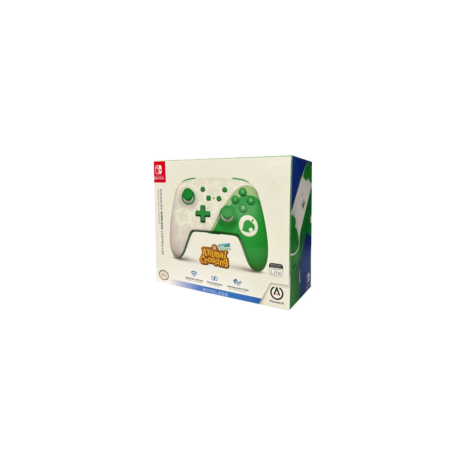 POWER A ENHANCED WIRELESS CONTROLLER ANIMAL CROSSING: NEW HORIZONS HOJA (LITE)