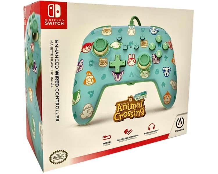 POWER A ENHANCED WIRED CONTROLLER ANIMAL CROSSING NEW HORIZONS