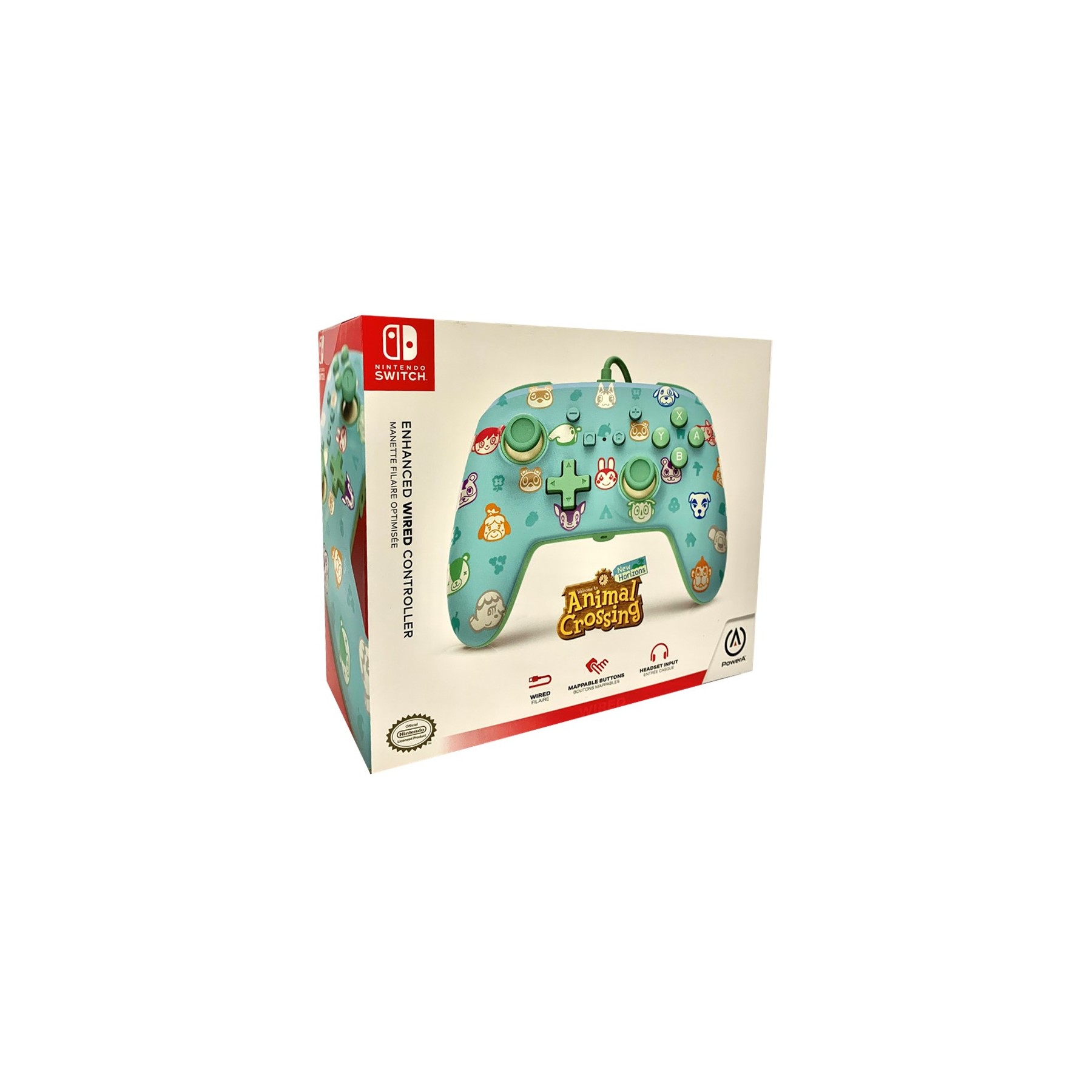 POWER A ENHANCED WIRED CONTROLLER ANIMAL CROSSING NEW HORIZONS