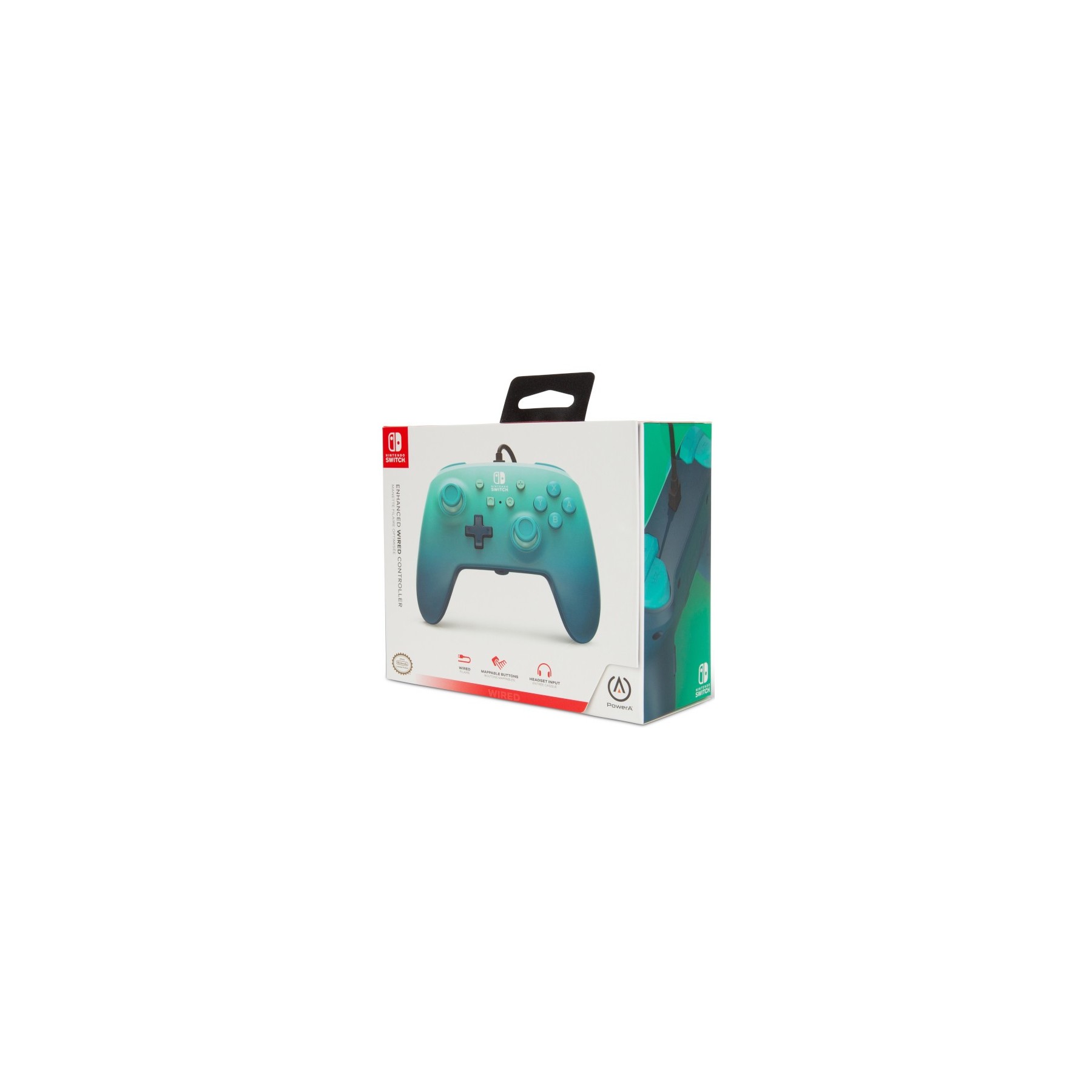 POWER A ENHANCED WIRED CONTROLLER FANTASY AQUATIC (AZUL FANTASIA)