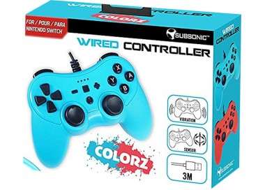 SUBSONIC WIRED CONTROLLER COLORZ NEON BLUE