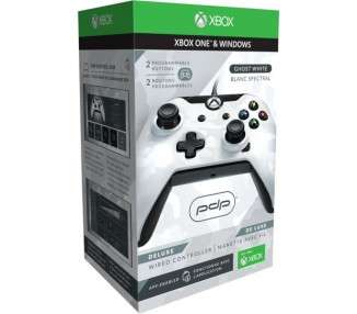 PDP DELUXE WIRED CONTROLLER  GHOST WHITE/BLANCO (XBOX ONE & WINDOWS) OFICIAL