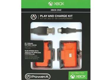 POWER A PLAY AND CHARGE KIT (2 BATERIAS + CABLE DE CARGA)