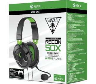TURTLE BEACH WIRED GAMING HEADSET RECON 50X GREEN (VERDE)  (PS5/4/SWITCH/XBX/PC/MOVIL)