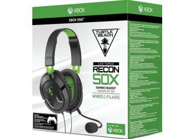 TURTLE BEACH WIRED GAMING HEADSET RECON 50X GREEN (VERDE)  (PS5/4/SWITCH/XBX/PC/MOVIL)