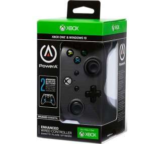 POWER A WIRED CONTROLLER ENHANCED BRUSHED GUNMETAL (XBOX ONE/WINDOWS 10)