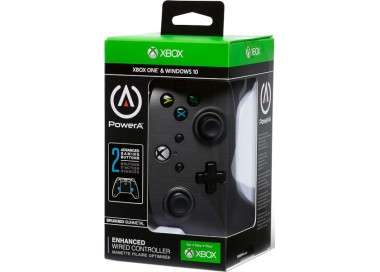 POWER A WIRED CONTROLLER ENHANCED BRUSHED GUNMETAL (XBOX ONE/WINDOWS 10)
