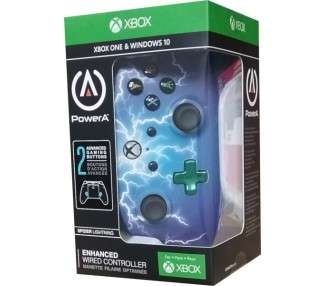 POWER A WIRED CONTROLLER ENHANCED SPIDER LIGHTNING (XBOX ONE/WINDOWS 10)