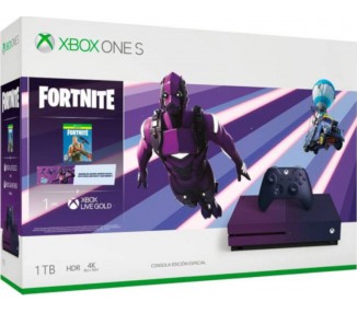 1 TB XB ONE S MORADA FORTNITE PACK +1 MES XBOX LIVE GOLD (SPECIAL EDITION)