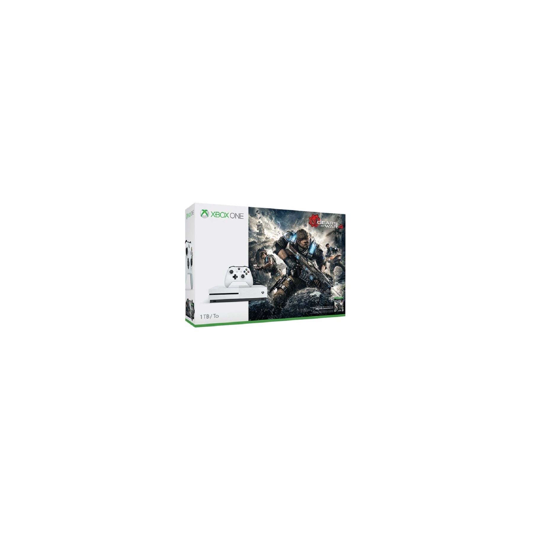 1 TB/TO XB ONE S BLANCA + GEARS OF WAR 4