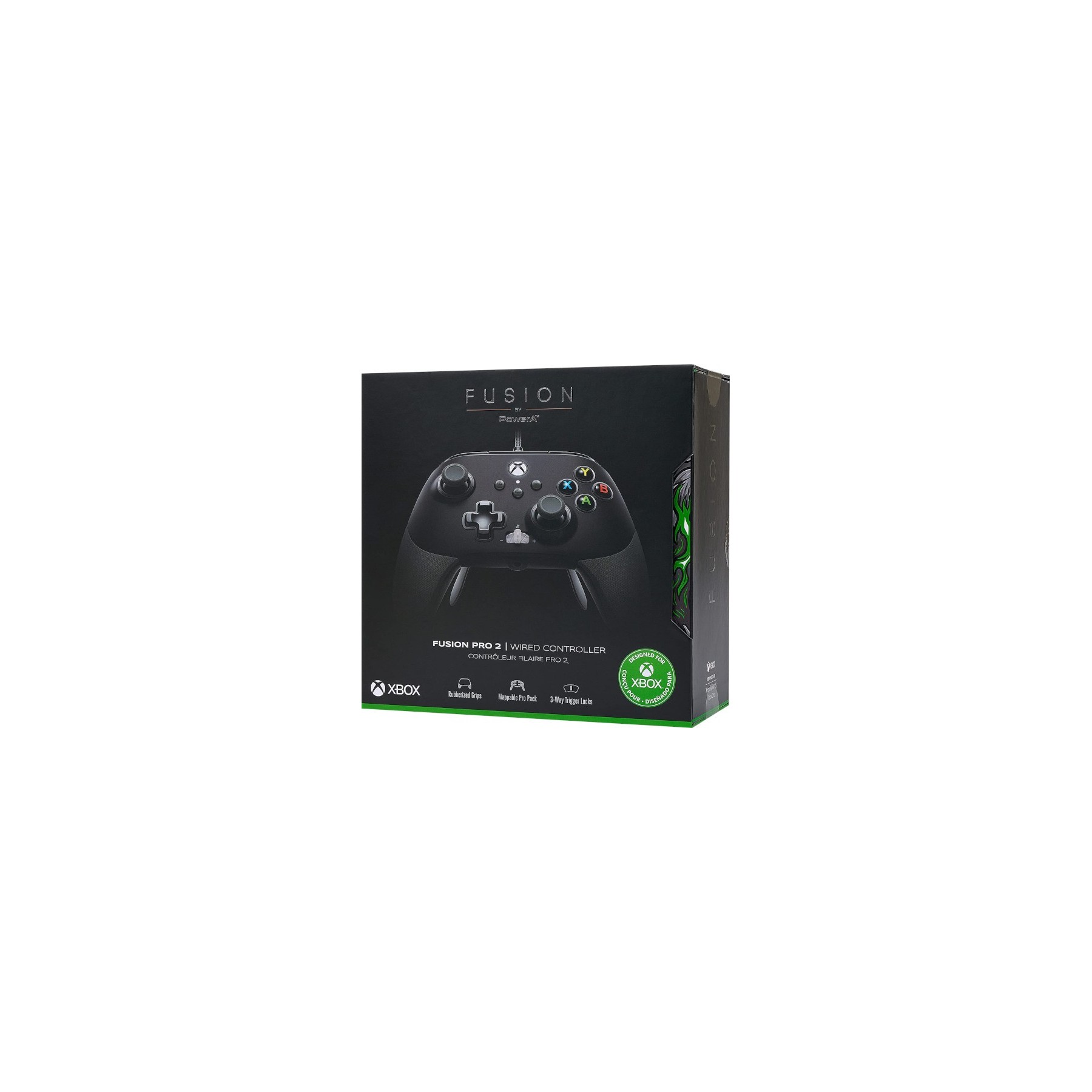 POWER A WIRED CONTROLLER FUSION PRO 2 (4 GATILLOS/BLOQUEO GATILLOS/FRONTAL EXTRAIBLE) (XBONE/PC)
