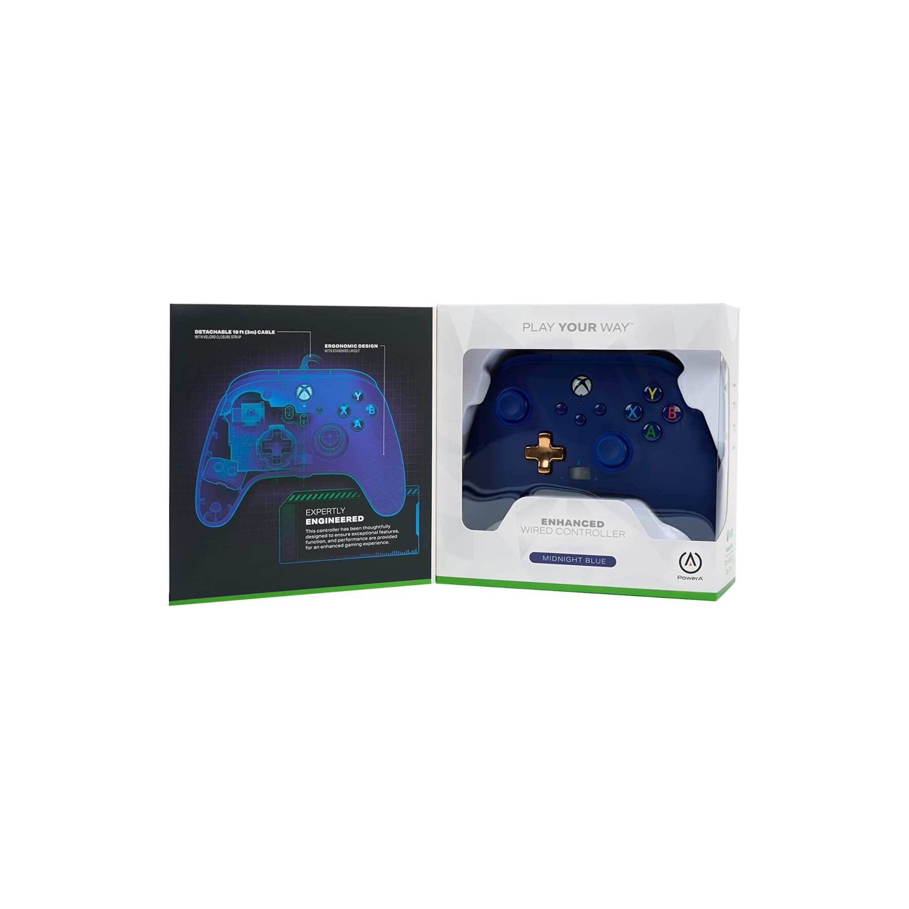 POWER A ENHANCED WIRED CONTROLLER MIDNIGHT BLUE (XBONE/PC)
