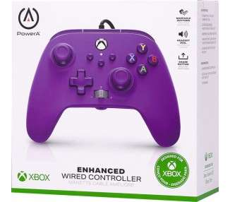 POWER A ENHANCED WIRED CONTROLLER ROYALE PURPLE (XBONE/PC)