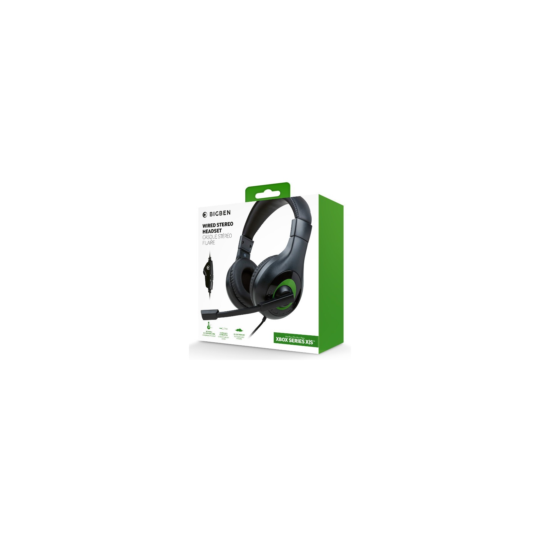 BIGBEN WIRED STEREO HEADSET (NEGRO/VERDE) (XBONE)