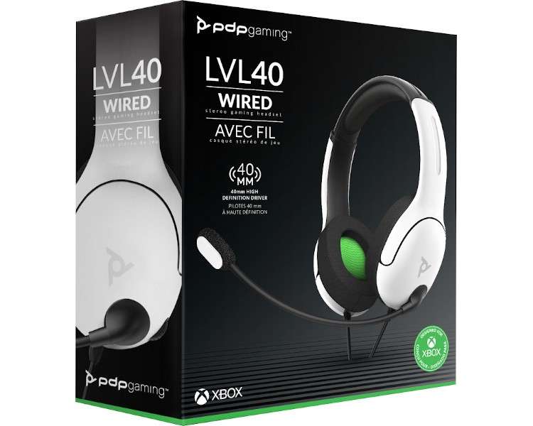 PDP LVL 40 WIRED STEREO GAMING HEADSET WHITE (BLANCO) (XBONE)
