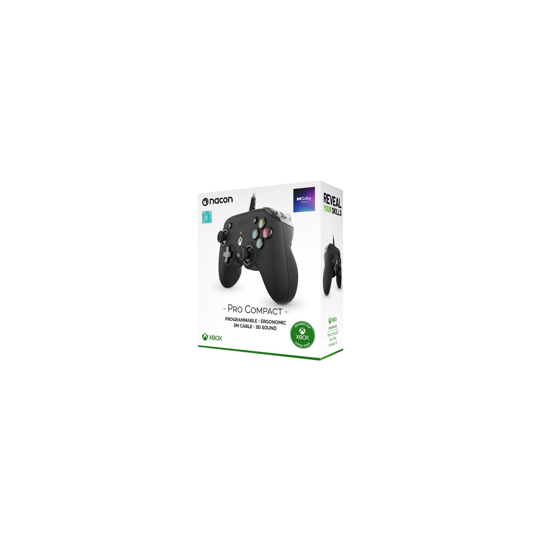 NACON CONTROLLER PRO COMPACT BLACK (NEGRO) (XBOX/WINDOWS 10)