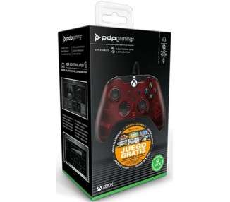 PDP WIRED CONTROLLER CRIMSON RED + JUEGO DIGITAL (XBONE/PC)