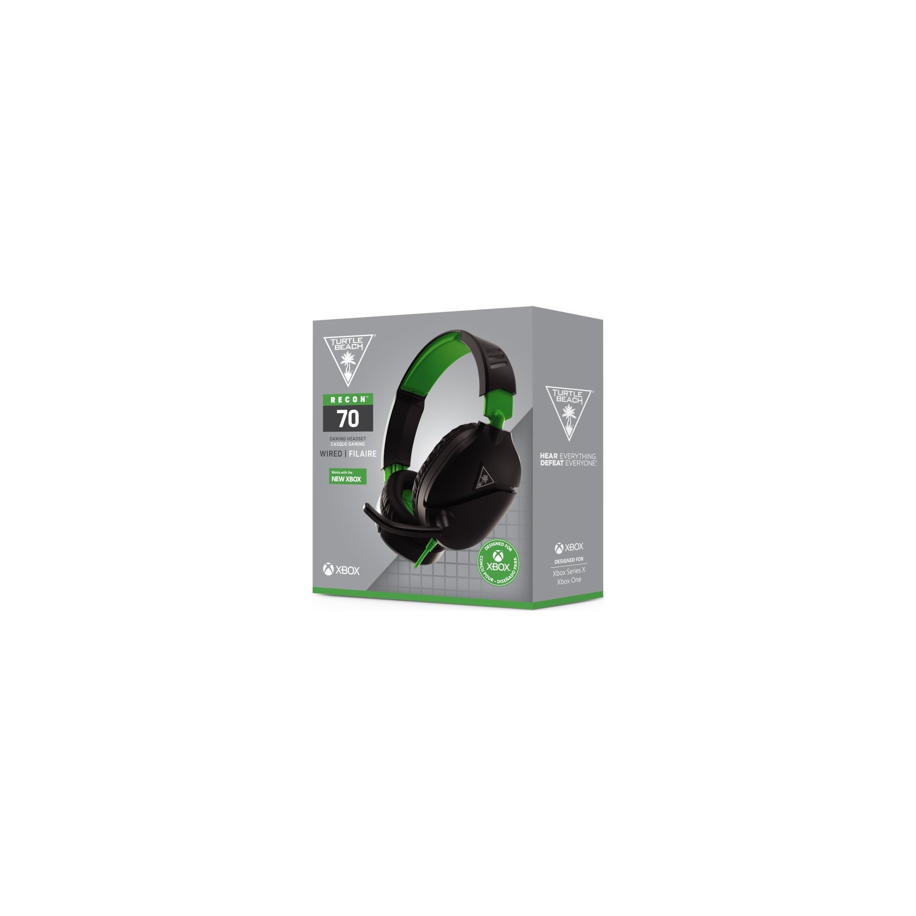 TURTLE BEACH WIRED GAMING HEADSET RECON 70 BLACK/GREEN (NEGRO/VERDE) (XBONE)