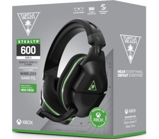 TURTLE BEACH WIRELLESS GAMING HEADSET STEALTH 600 GEN2 BLACK/GREEN (NEGRO/VERDE) (XBONE)