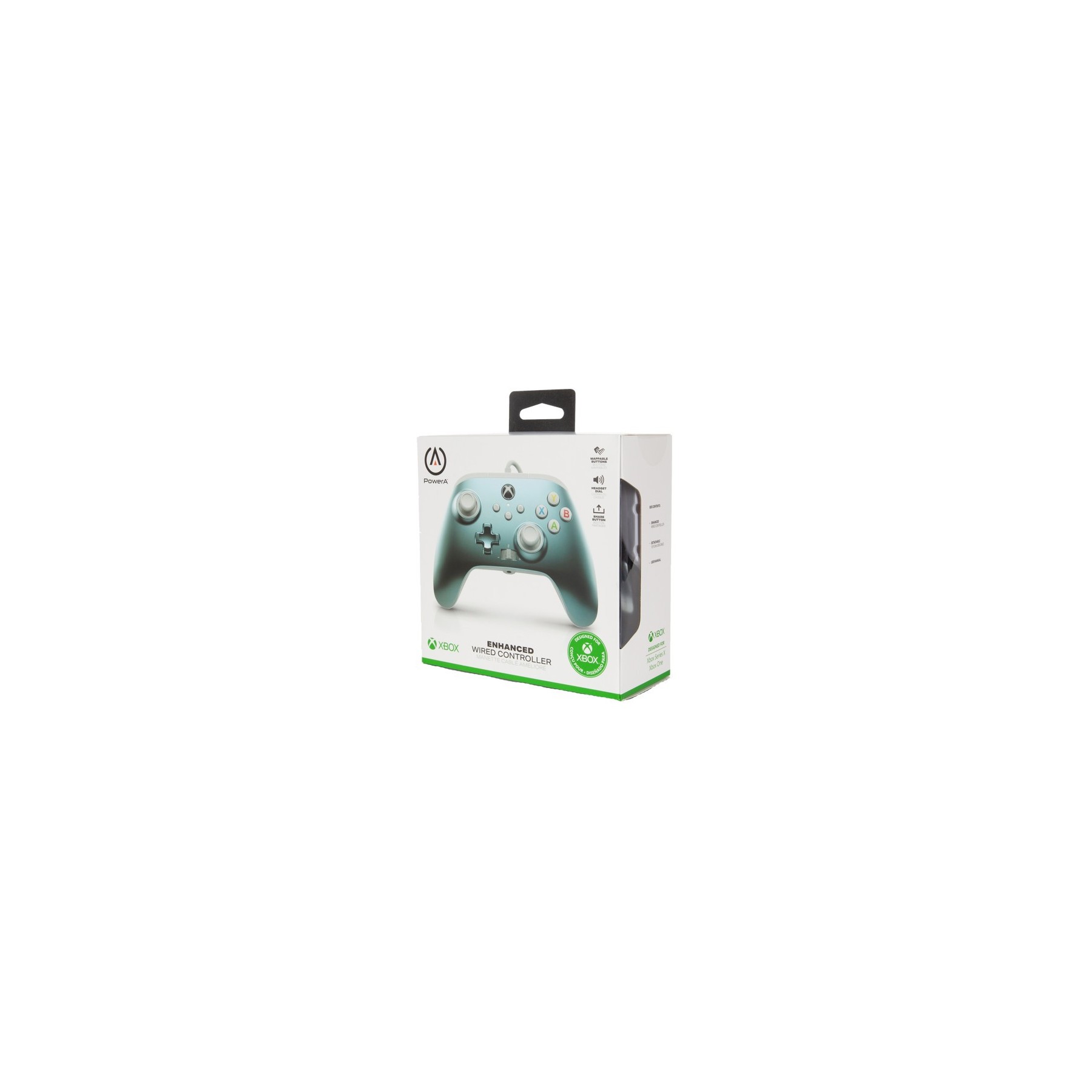 POWER A ENHANCED WIRED CONTROLLER  METALLIC ICE (GRIS METALICO)  (XBONE/PC)