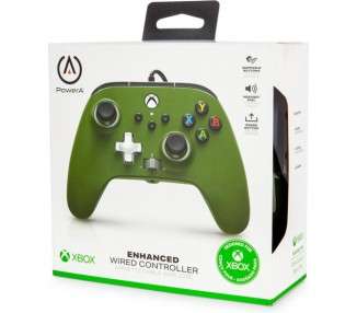 POWER A ENHANCED WIRED CONTROLLER SOLDIER (VERDE MILITAR) (XBONE/PC)