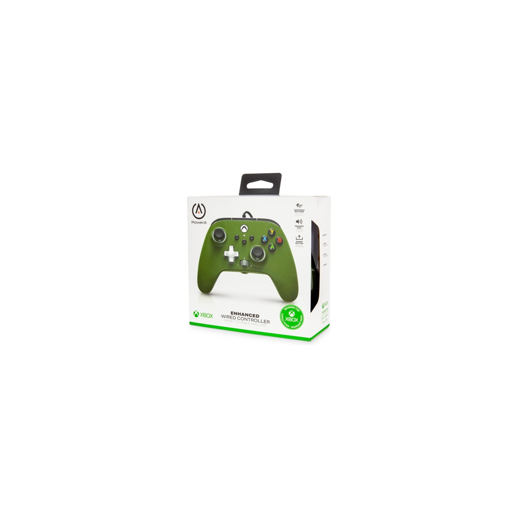 POWER A ENHANCED WIRED CONTROLLER SOLDIER (VERDE MILITAR) (XBONE/PC)