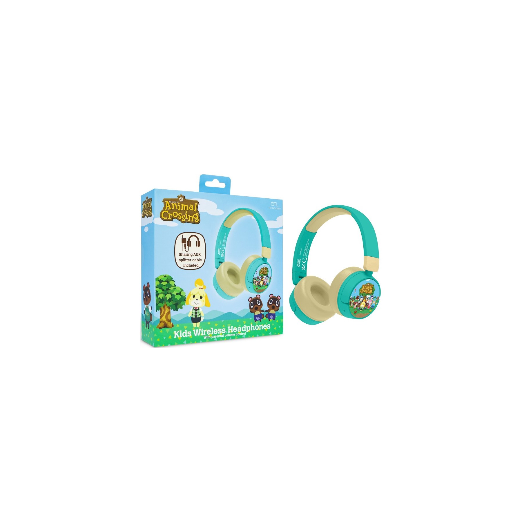 OTL WIRELESS BLUETOOTH HEADPHONE ANIMAL CROSSING (MOVIL/TABLET)