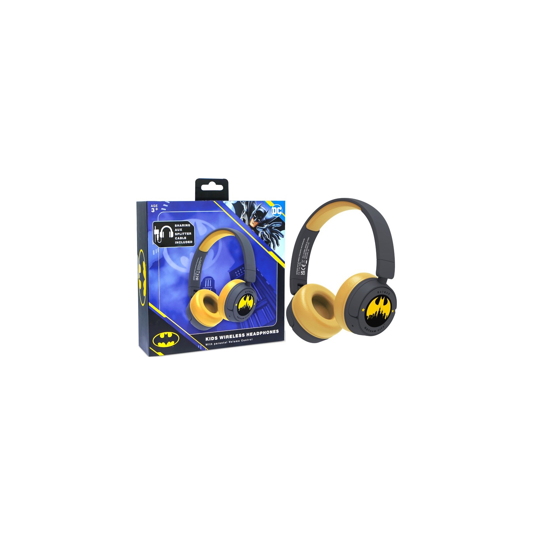 OTL KIDS WIRELESS HEADPHONES DC BATMAN (CONSOLAS/MOVIL/TABLET)