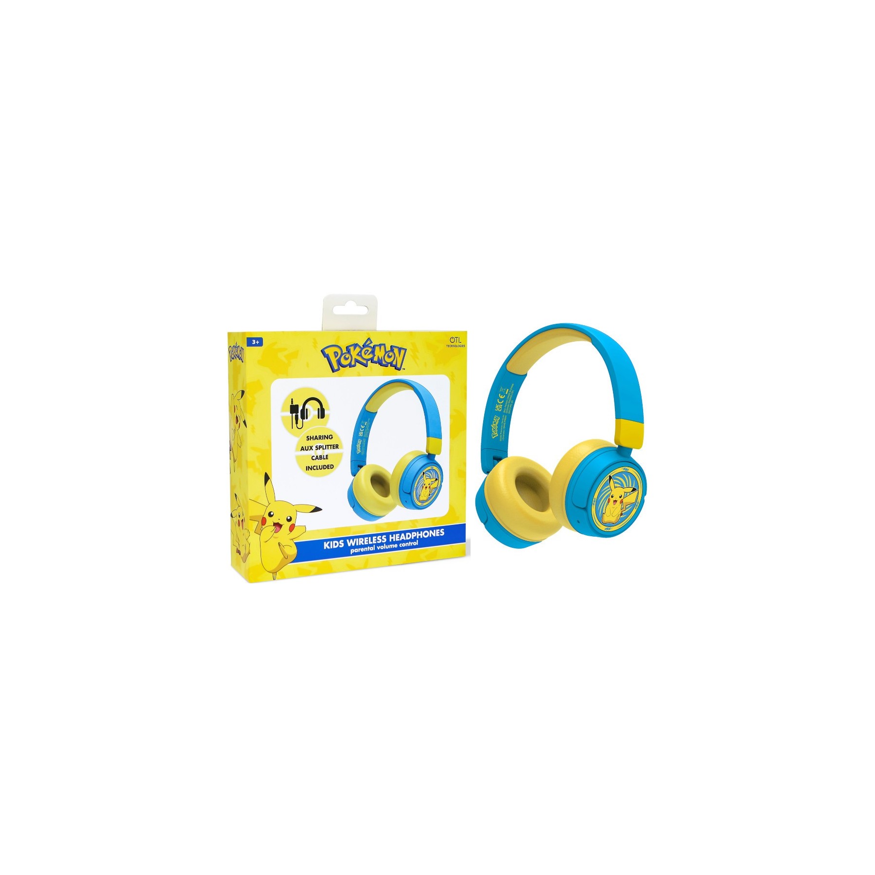OTL KIDS WIRELESS BLUETOOTH HEADPHONE POKEMON PIKACHU (MOVIL/TABLET)