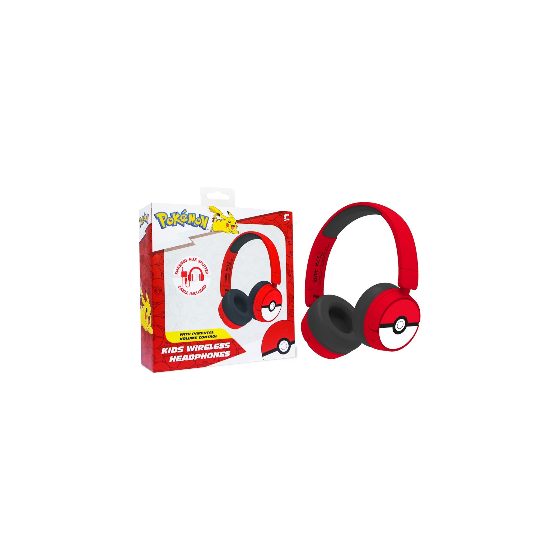 OTL WIRELESS BLUETOOTH HEADPHONE POKEMON POKE BALL (MOVIL/TABLET)