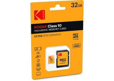 KODAK CLASS 10 MICROSDHC 32GB + ADAPTER