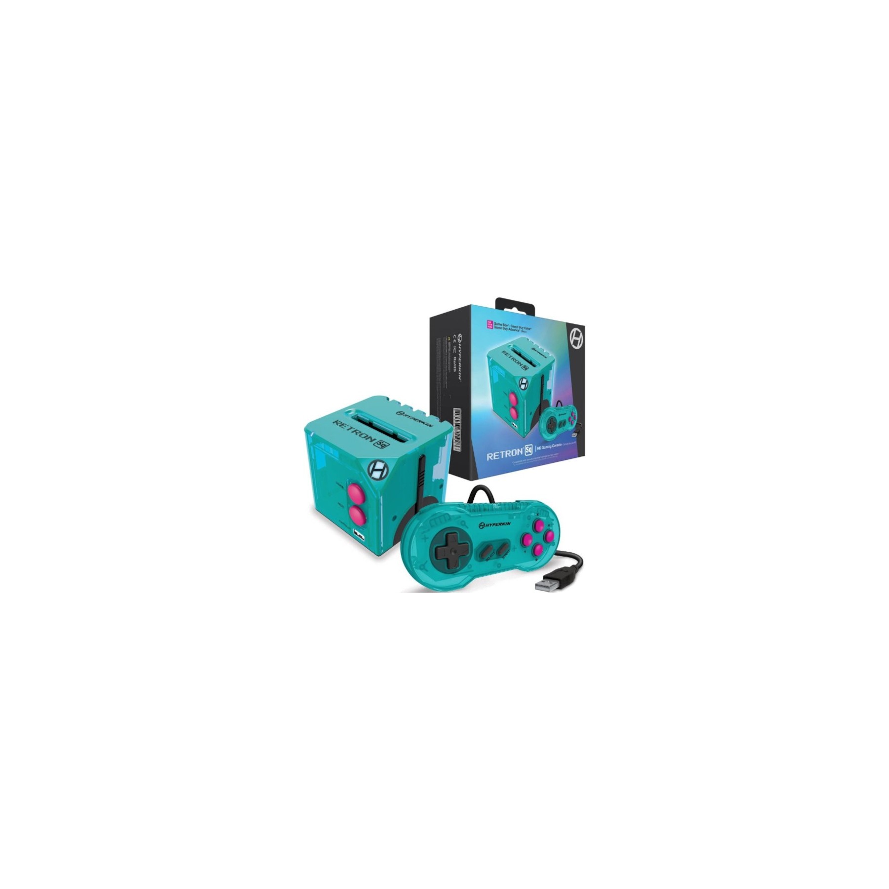 CONSOLA HYPERKIN RETRON SQ BEACH AZUL (PARA JUEGOS GAMEBOY & ADVANCE)