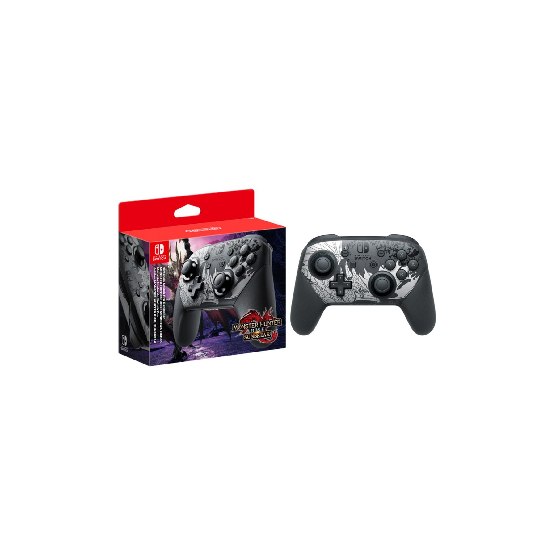 PRO CONTROLLER + CABLE USB MONSTER HUNTER RISE ED. ESPECIAL LIMITADA (IMP)