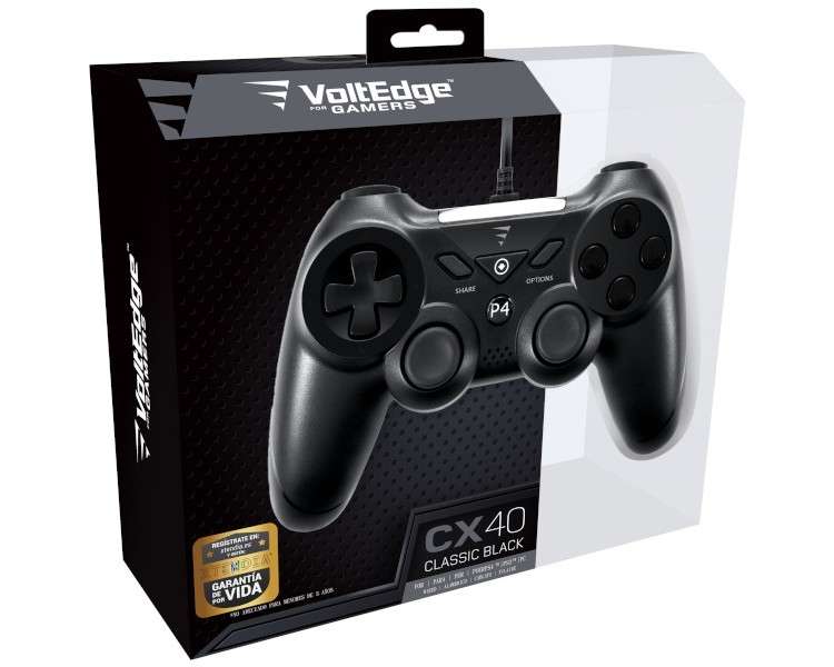 VOLTEDGE WIRED CONTROLLER CX40 BLACK (NEGRO) (PS3/PC)