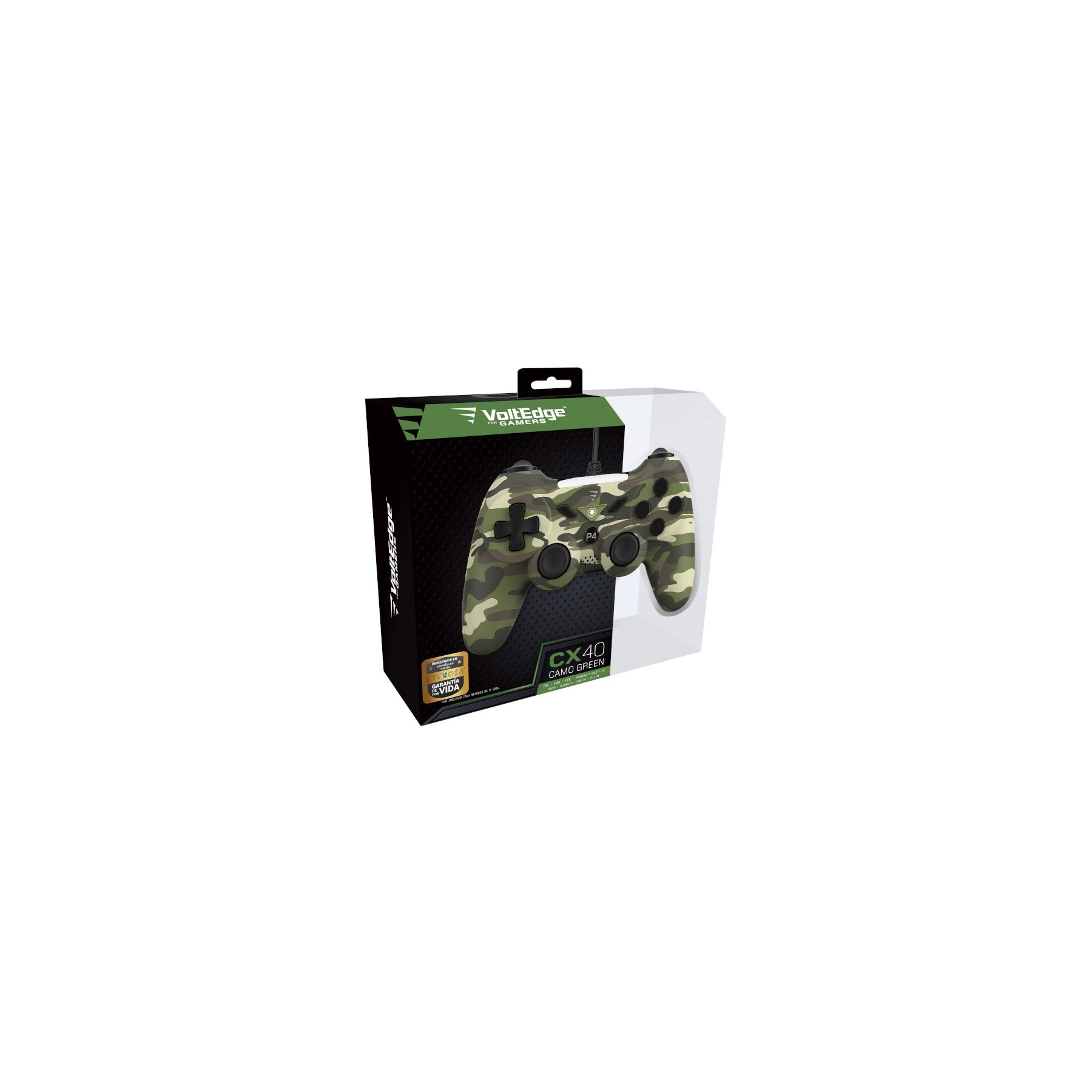 VOLTEDGE WIRED CONTROLLER CX40 CAMO GREEN (PS3/PC)
