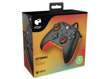 PDP WIRED CONTROLLER ATOMIC BLACK + GAME PASS 1 MES (XBONE)
