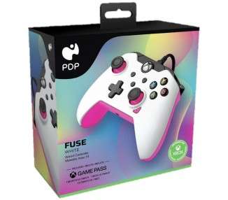 PDP WIRED CONTROLLER FUSE WHITE + GAME PASS 1 MES (XBONE)