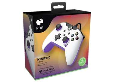 PDP WIRED CONTROLLER KINETIC WHITE + GAME PASS 1 MES (XBONE)