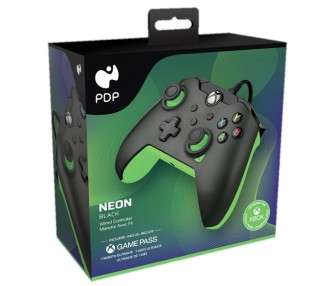 PDP WIRED CONTROLLER NEON BLACK + GAME PASS 1 MES (XBONE)