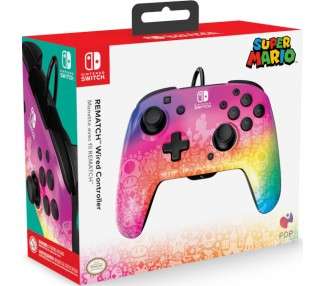 PDP REMATCH WIRED CONTROLLER SUPER MARIO STAR SPECTRUM (SWITCH/LITE/OLED)