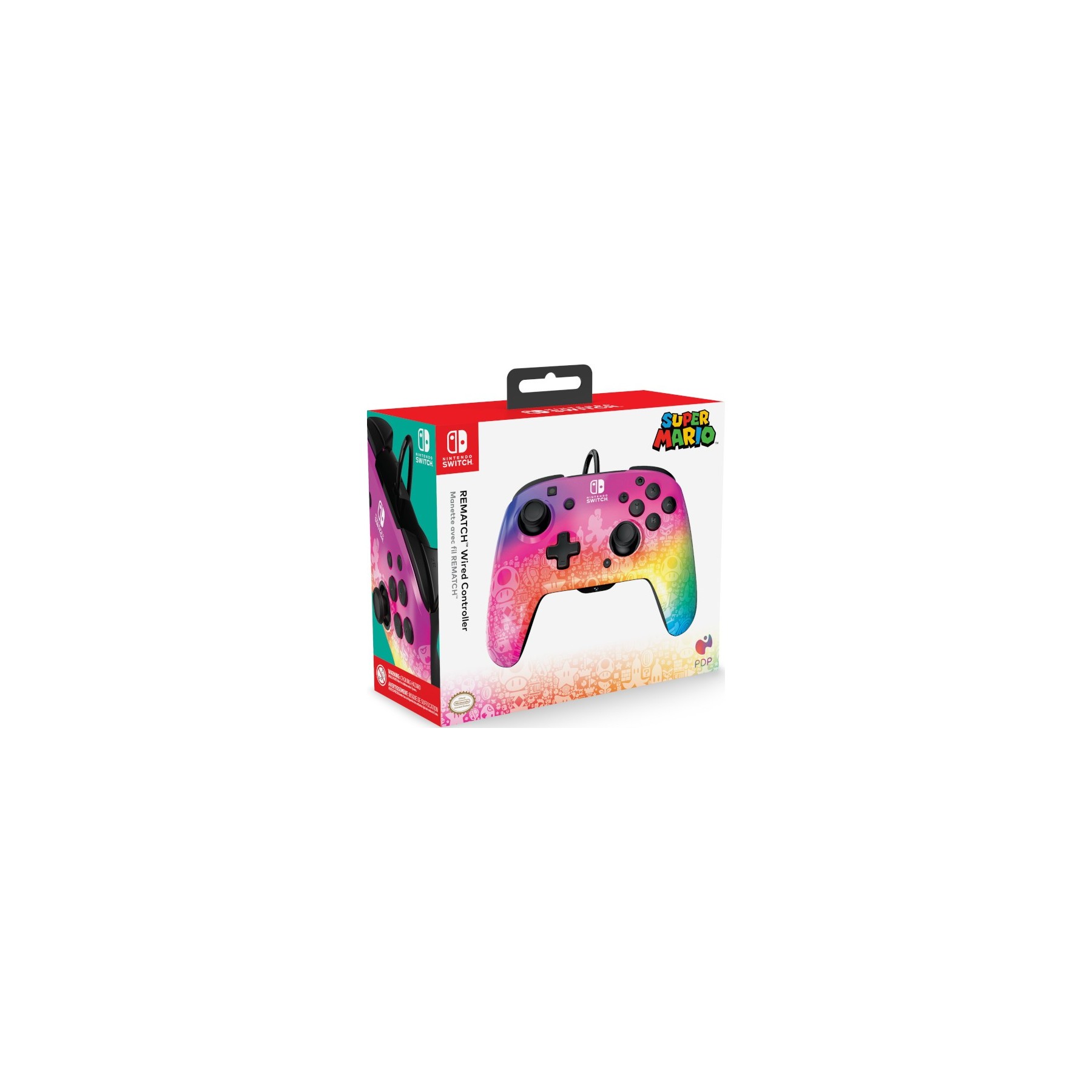 PDP REMATCH WIRED CONTROLLER SUPER MARIO STAR SPECTRUM (SWITCH/LITE/OLED) PDP REMATCH WIRED CONTROLLER SUPER MARIO STAR SPECTRUM (SWITCH/LITE/OLED)