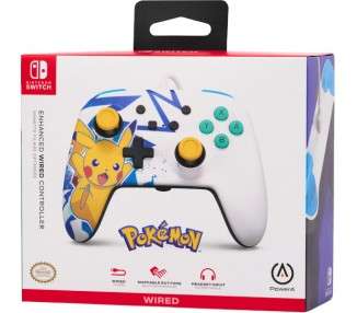 POWER A WIRED CONTROLLER PIKACHU HIGH VOLTAGE
